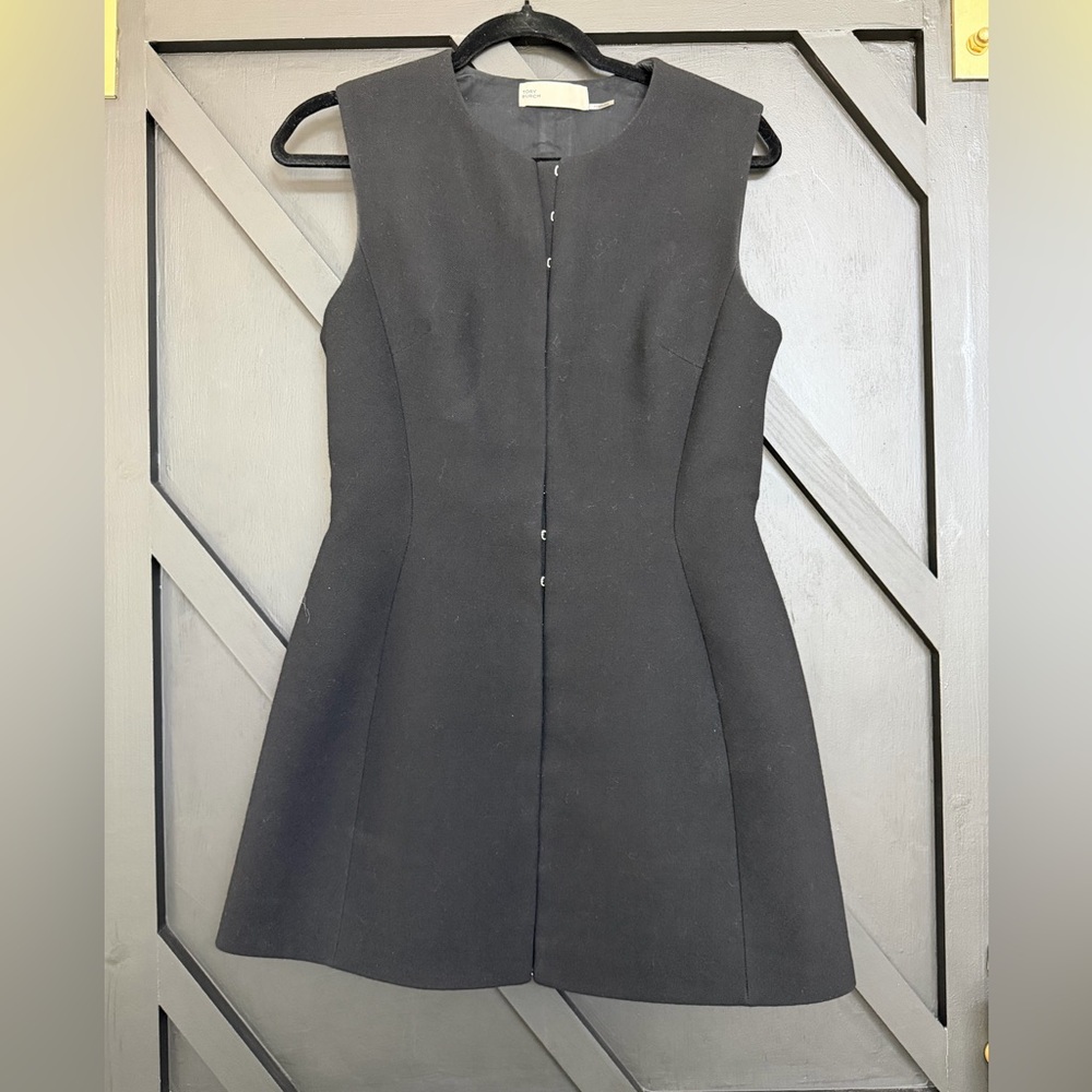 Tory Burch Hook & Eye Tunic/Dress in Black, Size 8 - Picture 5 of 14